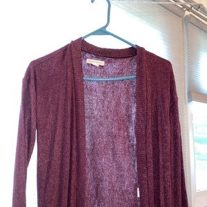 Maroon cardigan